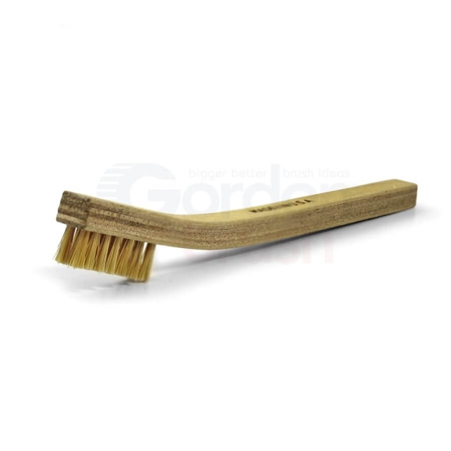 3 x 7 Row Scratch Brush with Hog Bristle and Plywood Handle 